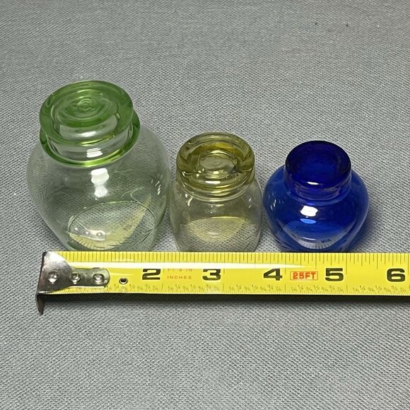 Vintage Lot 3 Pioneer Willow Moon Schnapps Glass Etched Dot Pattern 1945 MCM-UV - Picture 7 of 10